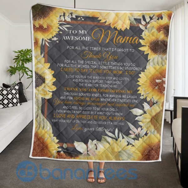I Love And Appreciate You, Always! Awesome Mama Quilt Blanket Product Photo