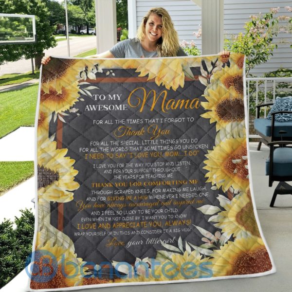 I Love And Appreciate You, Always! Awesome Mama Quilt Blanket Product Photo
