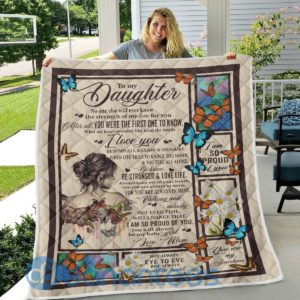I Love You My Daughter One To Know Butterfly Quilt Blanket Product Photo