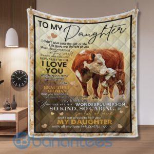 I Love You Watching You Grow Cows Quilt Blanket Product Photo