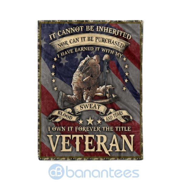 I Own It Forever The Title Veteran Fleece Veteran Blanket Product Photo