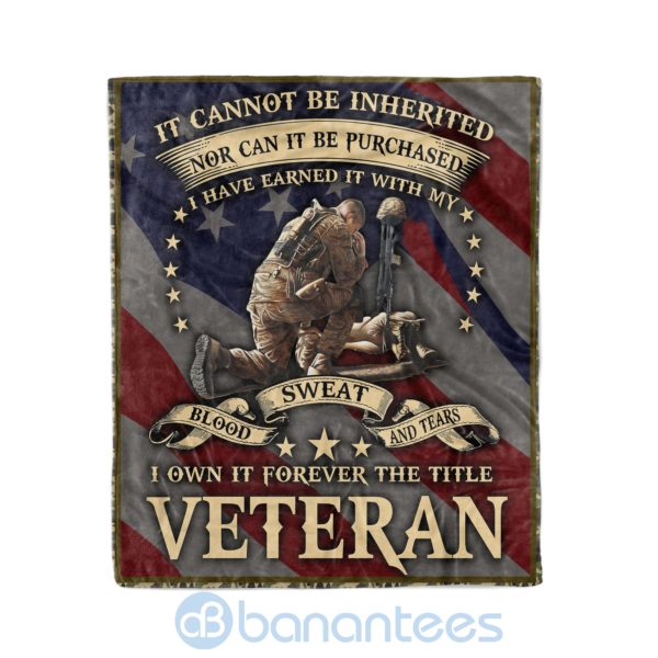 I Own It Forever The Title Veteran Fleece Veteran Blanket Product Photo