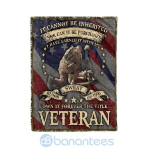 I Own It Forever The Title Veteran Fleece Veteran Blanket Product Photo