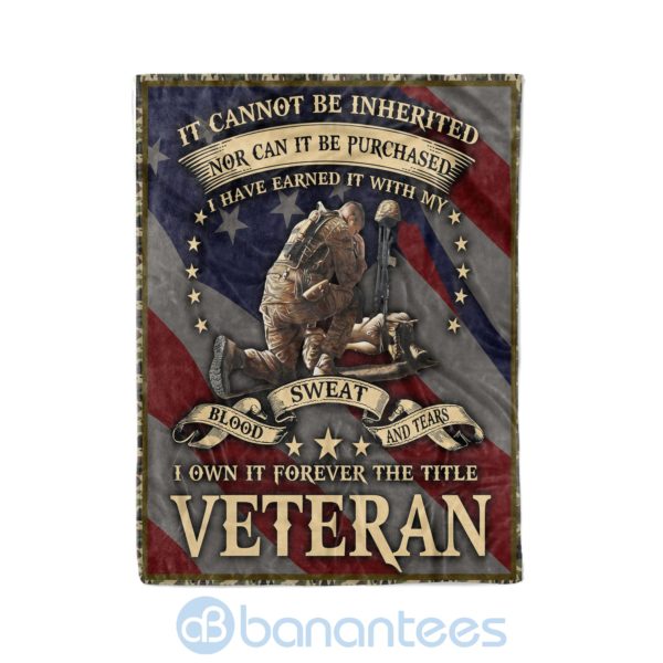 I Own It Forever The Title Veteran Fleece Veteran Blanket Product Photo