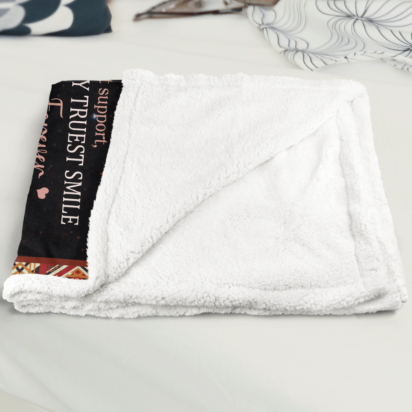 I Will Always Be There Hosre Sherpa Blanket Product Photo