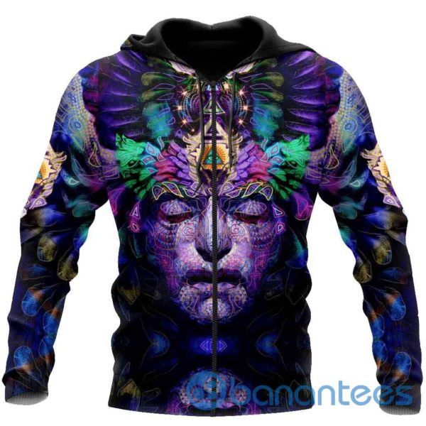 Illuminated Psychedelic All Seeing Eyes All Over Print 3D Zip Hoodie Product Photo