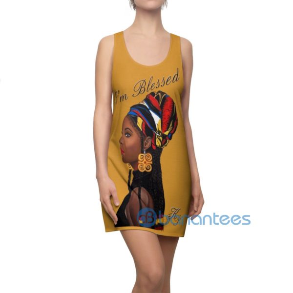 I'm Blessed Black Girl Racerback Dress For Women Product Photo
