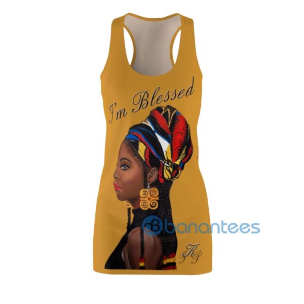 I'm Blessed Black Girl Racerback Dress For Women Product Photo