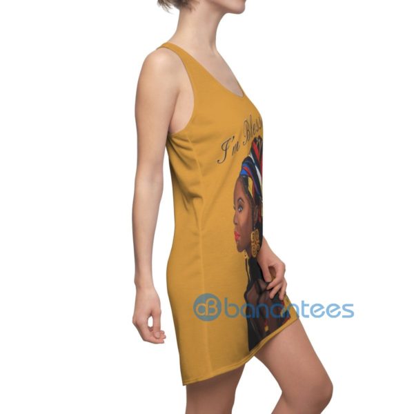 I'm Blessed Black Girl Racerback Dress For Women Product Photo