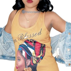 I'm Blessed Black Girl Racerback Dress For Women Product Photo