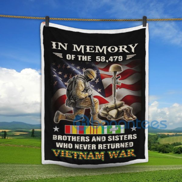 In Memory Of The 58479 Vietnam War Sherpa Blanket Product Photo