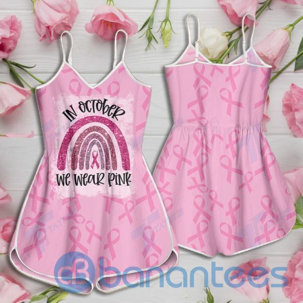 In October We Wear Pink Rompers For Women Product Photo