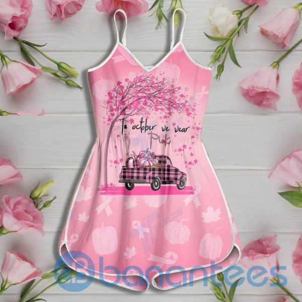 In October We Wear Pink Rompers For Women 520 Product Photo