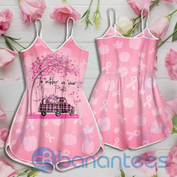 In October We Wear Pink Rompers For Women 520 Product Photo