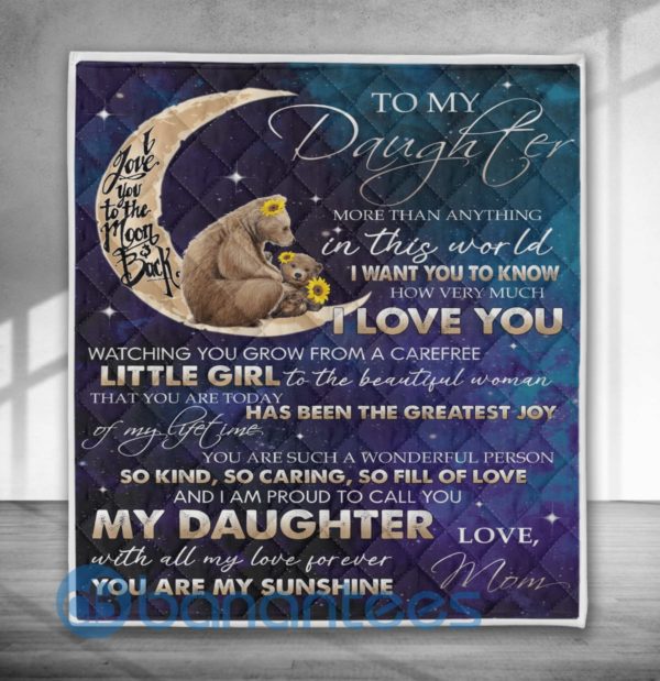 In This World I Want You To Know How Very Much I Love You Bear Quilt Blanket Product Photo