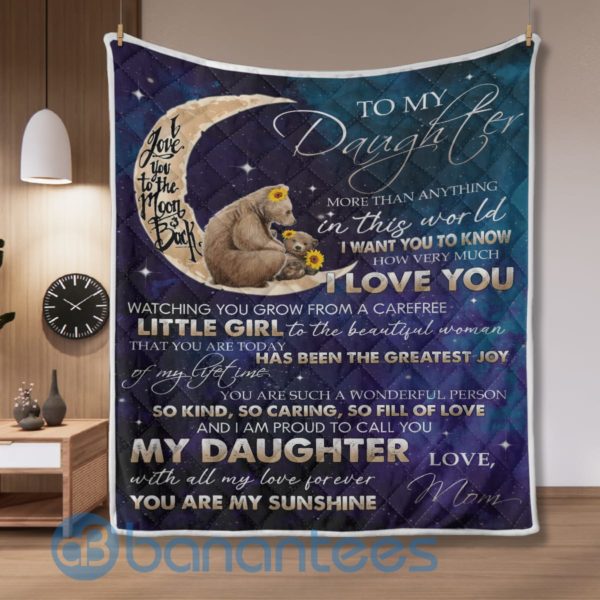 In This World I Want You To Know How Very Much I Love You Bear Quilt Blanket Product Photo