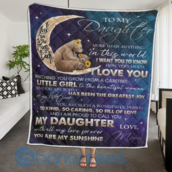 In This World I Want You To Know How Very Much I Love You Bear Quilt Blanket Product Photo