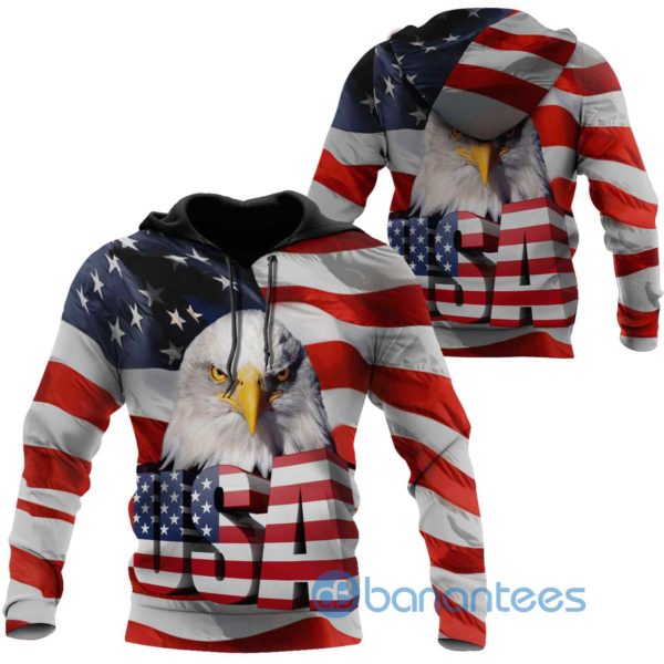 Independence Day American Eagle All Over Print 3D Hoodie Product Photo