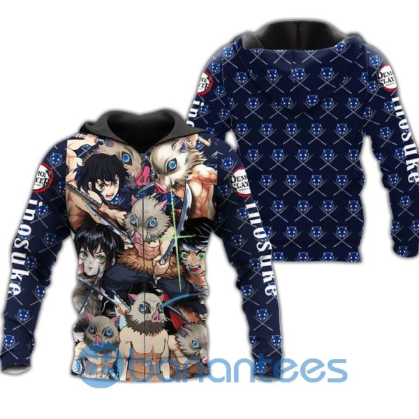 Inosuke Zip Demon Slayers Anime Manga All Over Print 3D Zip Hoodie Product Photo
