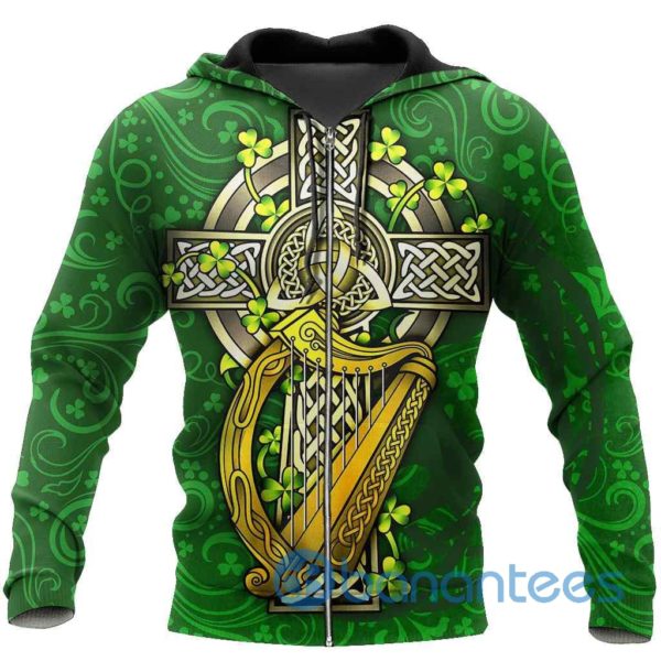 Irish Art Design All Over Print 3D Zip Hoodie Product Photo
