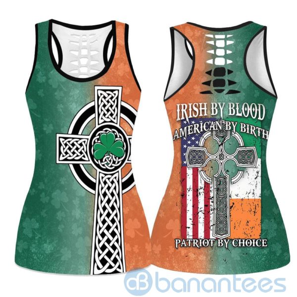 Irish By Blood Patriot By Choice American Birth Hollow Tank And Legging Outfit Product Photo