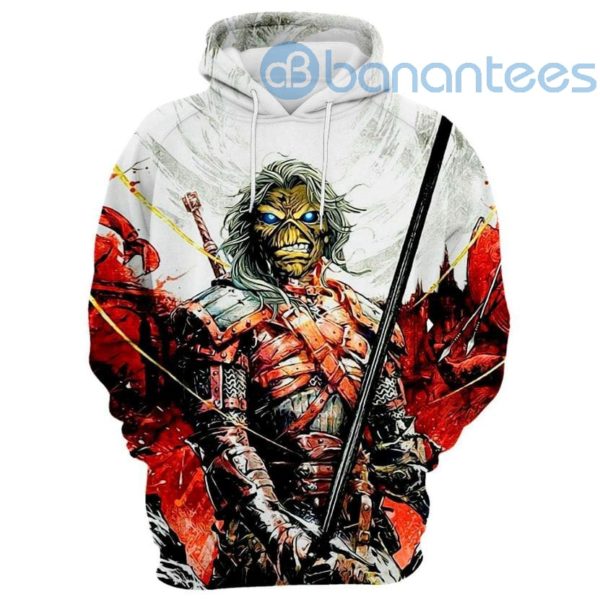 Iron Maiden Eddie The Witcher All Over Print 3D Hoodie Product Photo