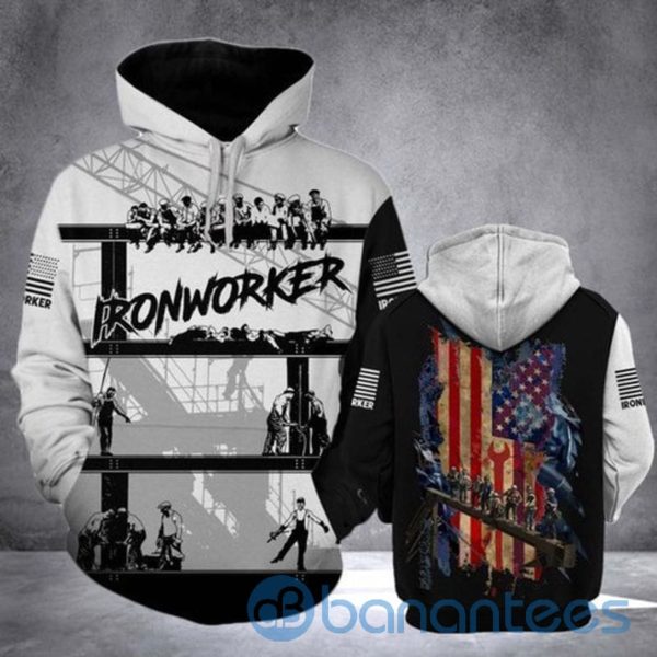 Iron Worker Style Site All Over Print 3D Hoodie Product Photo