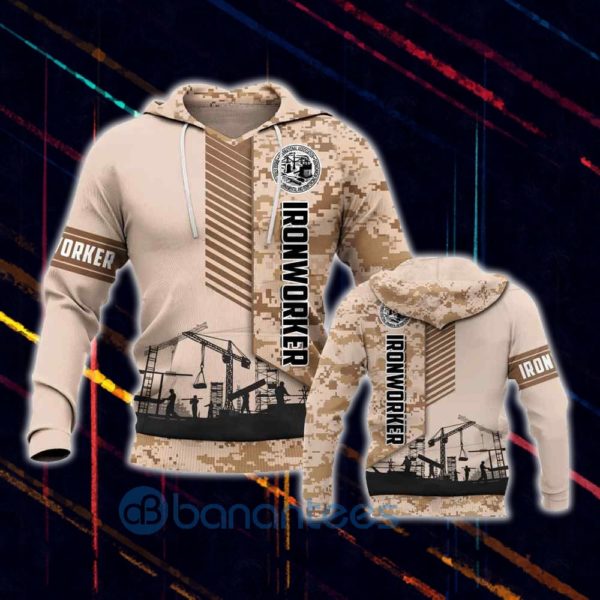 Ironworker Camo All Over Print 3D Hoodie Product Photo