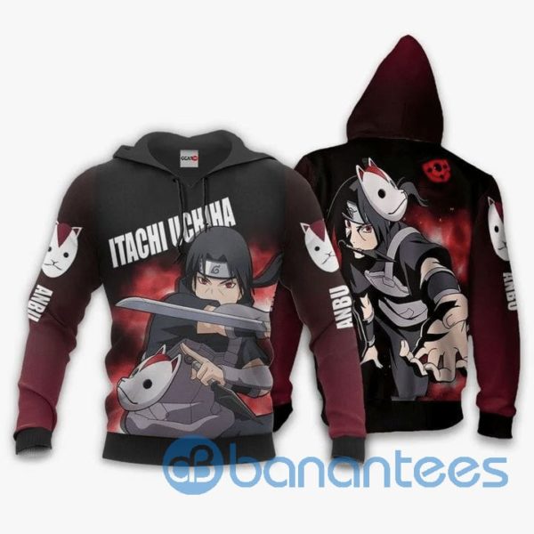 Itachi Anbu Anime Manga Naruto All Over Print 3D Hoodie Product Photo