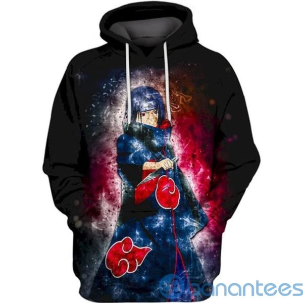 Itachi Copy Wheel Eye Naruto Anime All Over Print 3D Hoodie Product Photo