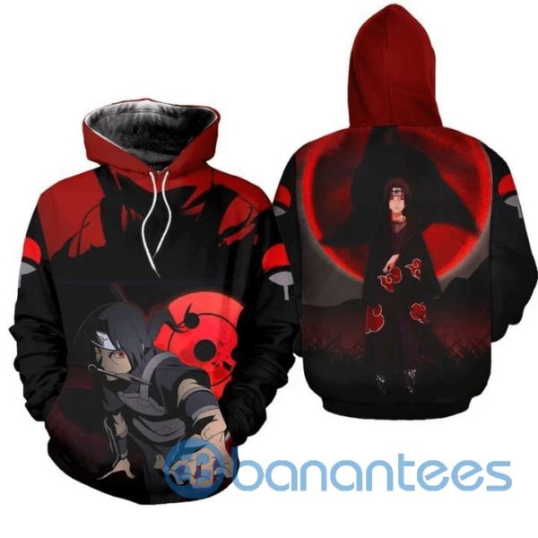 Itachi Sharingan Eyes Akatsuki Naruto Anime Manga 3D Hoodie Product Photo