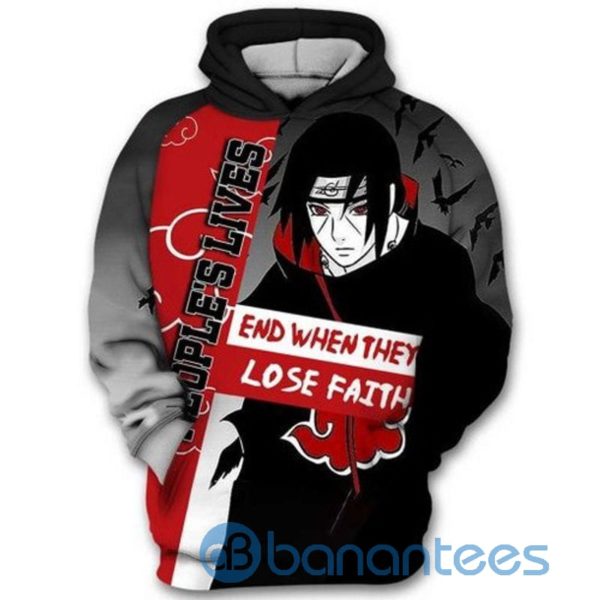 Itachi Uchiha Naruto Uzumaki Anime All Over Print 3D Hoodie Product Photo