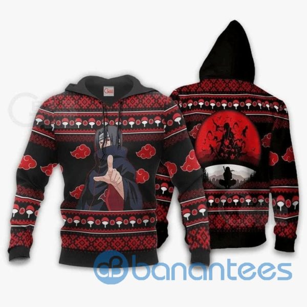 Itachi Ugly Chrismast Anime Manga Naruto 3D Hoodie Product Photo