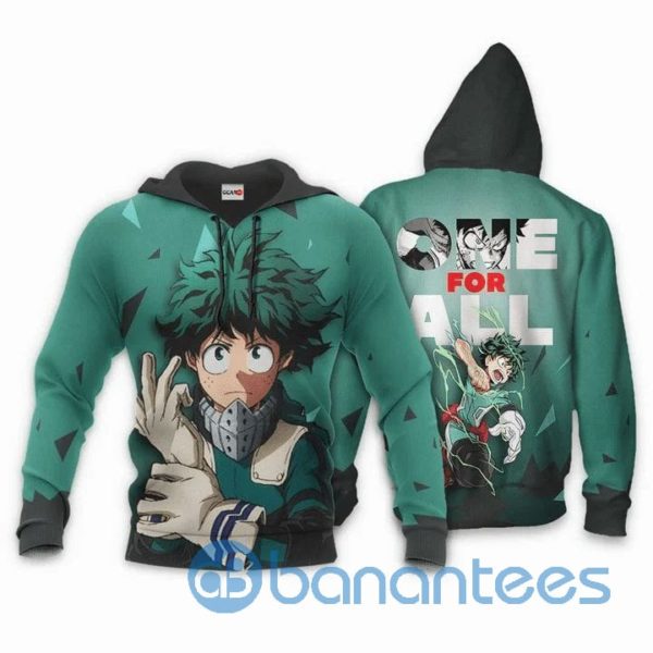 Izuku Midoriya Anime Manga My Hero Academia One For All Over Print 3D Hoodie Product Photo