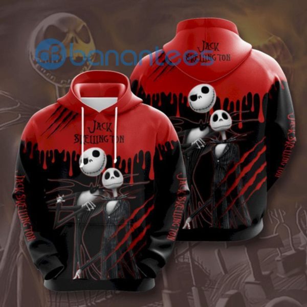 Jack Skellington All Over Printing 3D Hoodie Product Photo