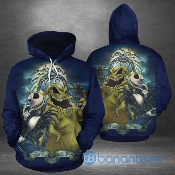 Jack Skellington And Oogie Boogie All Over Printed 3D Hoodie Product Photo