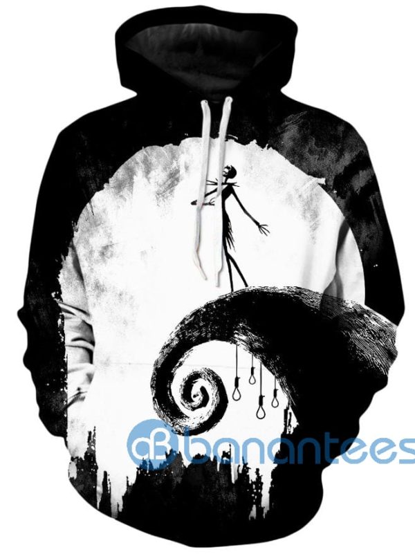 Jack Skellington Dark Christmas All Over Print 3D Hoodie Product Photo