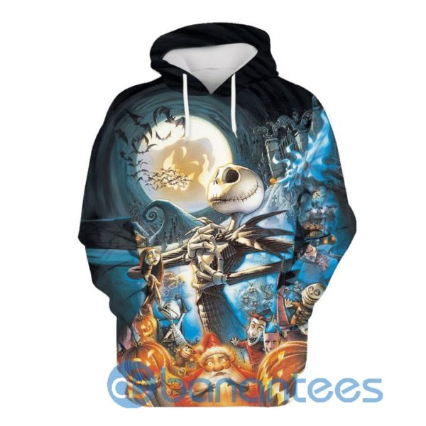 Jack Skellington Halloween Art Design All Over Print 3D Hoodie Product Photo