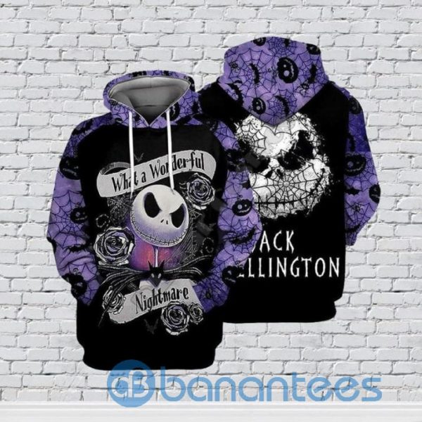 Jack Skellington Lovers What A Wonderful Nighmare 3D Hoodie Product Photo