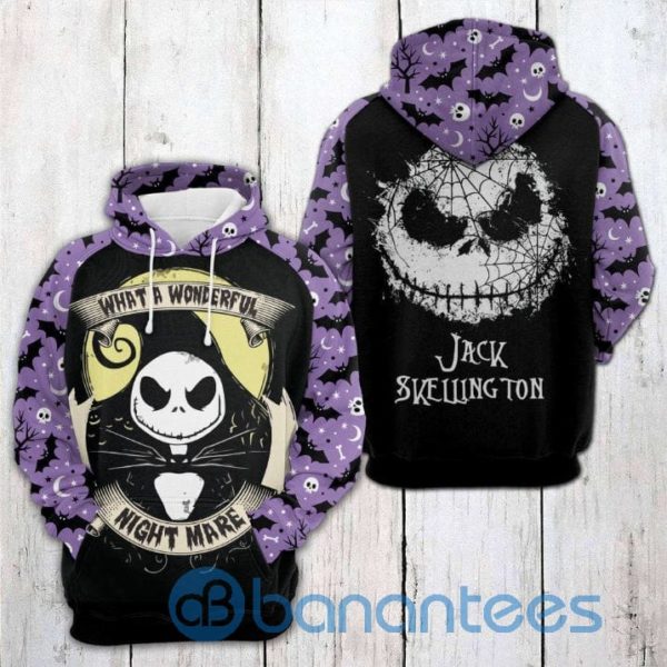 Jack Skellington What A Wonderful Night Mare 3D Hoodie Product Photo
