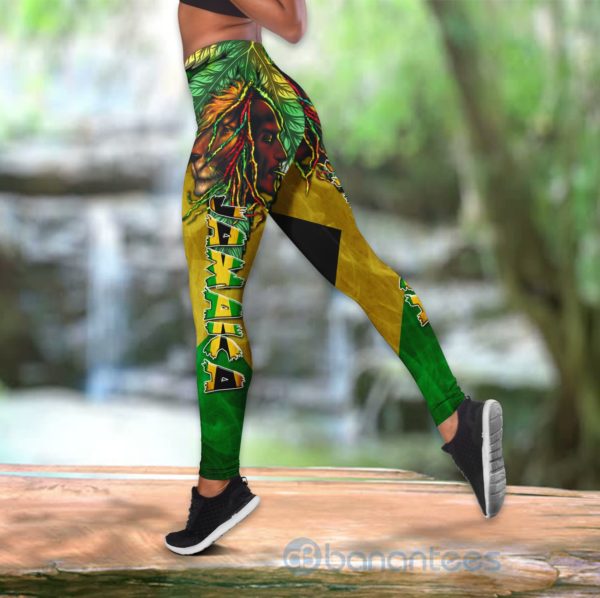 Jamaica Lion Chief Hollow Tank And Legging Outfit Product Photo