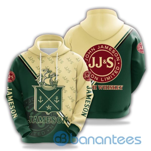 Jameson Irish Whiskey JJ S 3D Hoodie Printed Product Photo
