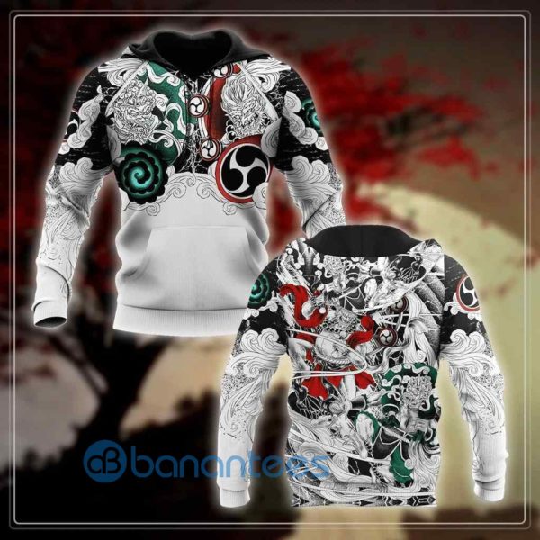Japan Battle Gods Fujin and Raijin Hoodie 3D Printed Product Photo