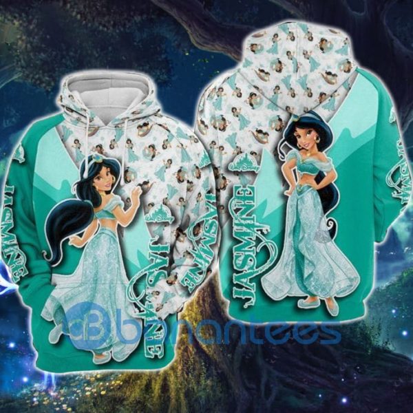 Jasmine Pattern Aladdin Pattern Over Print 3D Hoodie Product Photo