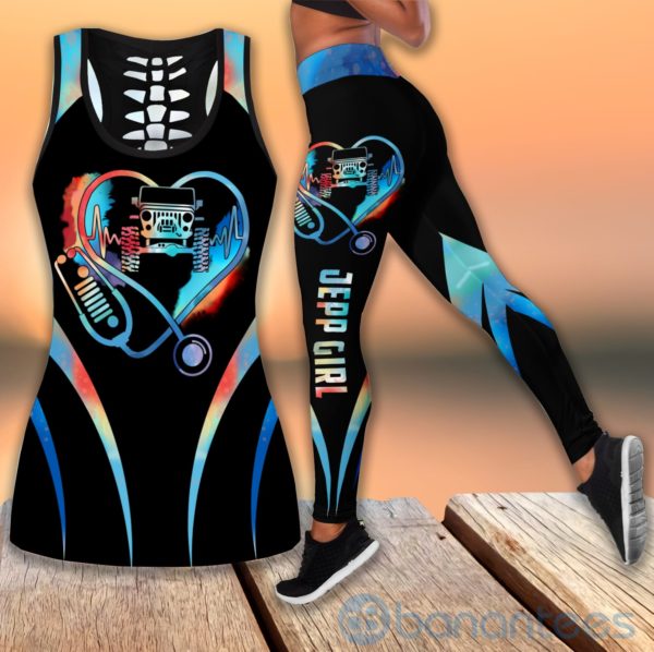 Jeep Girl Jeap Lover Tank Top Legging Set Outfit Product Photo