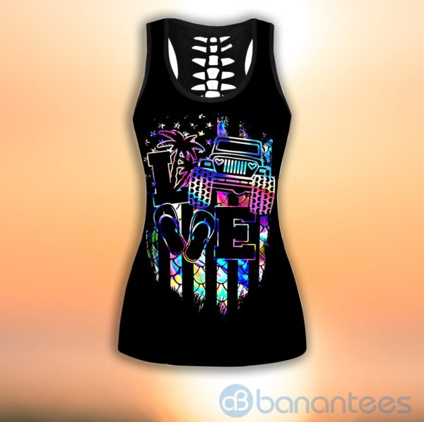 Jeep Girl Love Jeap Tank Top Legging Set Outfit Product Photo