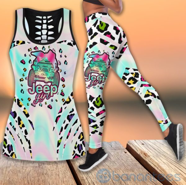 Jeep Girl Tank Top Legging Set Outfit Product Photo