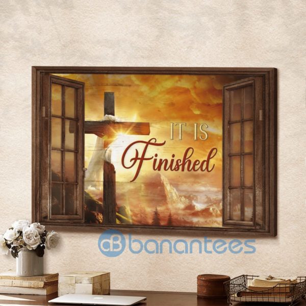 Jesus Cross It Is Finished Wall Art Canvas Product Photo