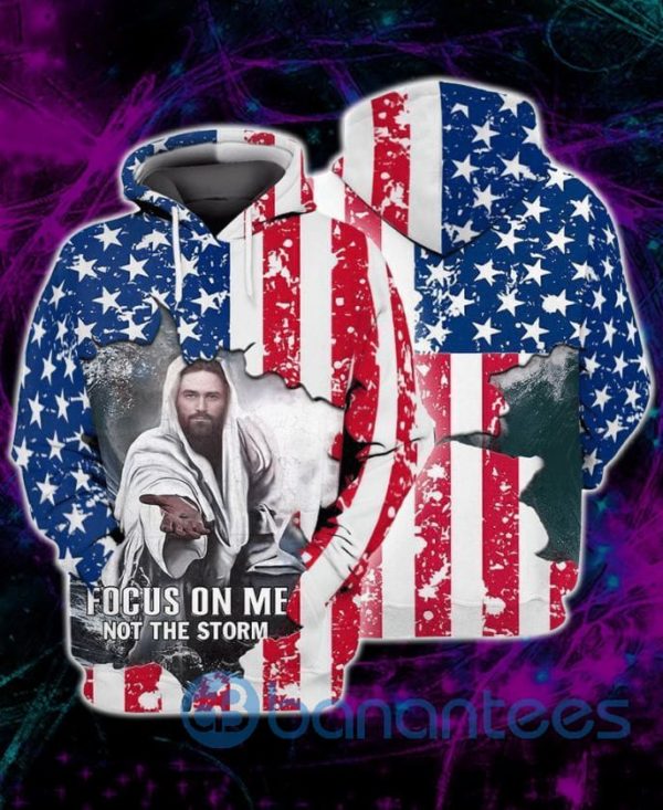 Jesus Focus On Me Not The Storm All Over Printed 3D Hoodie Product Photo