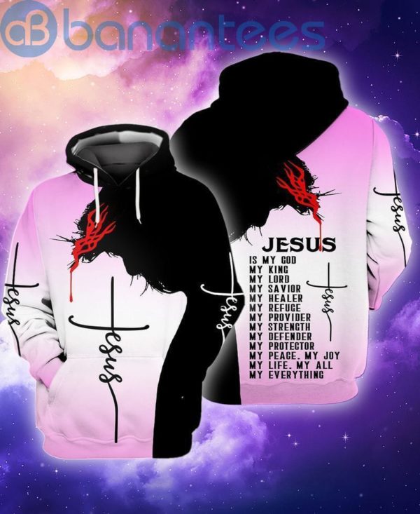 Jesus Is My God My King My Lord My Savior My Healer Defender 3D Printed Hoodie Product Photo